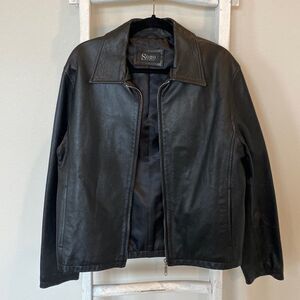 SoHo Workshop | Black Leather Jacket | Size Medium